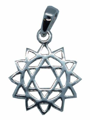 Silver Pendant Chakra Heart