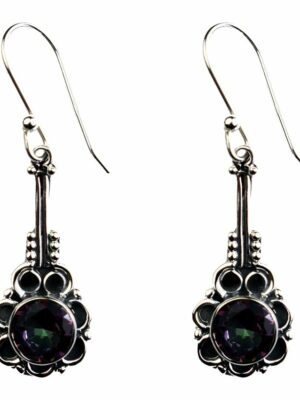 Silver Earring Circle Mystic