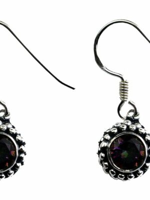 Silver Earring Round Mystic