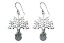 Silver Earring Tree of Life