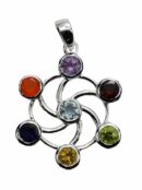 Silver Pendant Chakra Circle