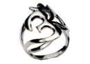 Silver Ring Om