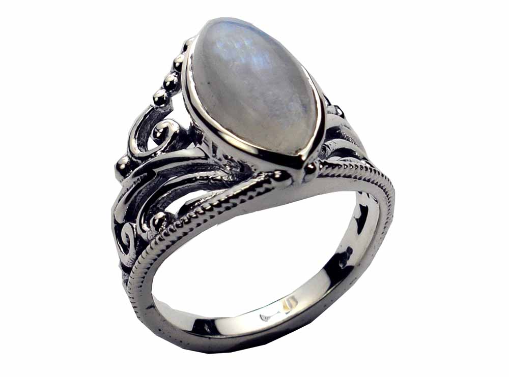 Silver Ring With a Large Stone