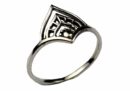 Silver Ring With Central Motif
