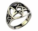 Silver Ring Pentagram