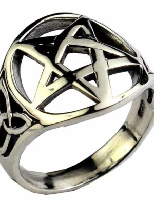 Silver Ring Pentagram