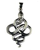 Silver Pendant Snake 4cm