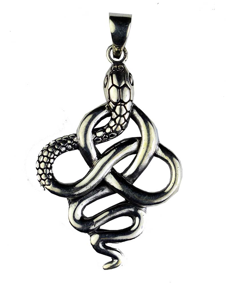 Silver Pendant Snake 4cm