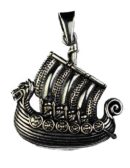 Silver Pendant Viking Ship