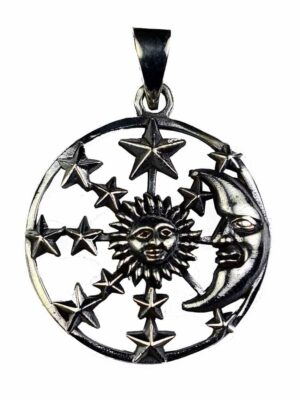 Silver Pendant Moon/Sun