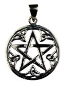 Silver Pendant Celtic Pentagram