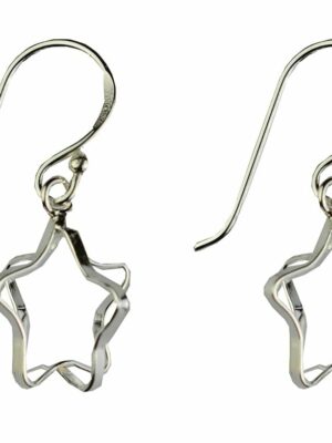 Silver Earring Star 1cm H