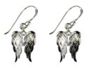 Silver Earring Angel Wings