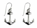 Silver Earring Anchor 2cm H