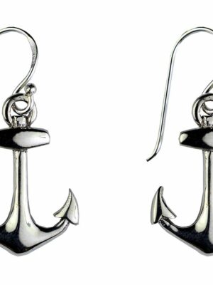 Silver Earring Anchor 2cm H
