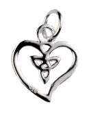 Silver Pendant Celtic Heart