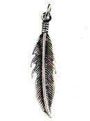 Silver Pendant Feather 3cm H