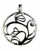 Silver Pendant Heart/Flower