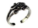 Silver Toe Ring Snake Design