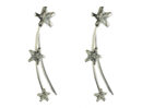 Silver Earring CZ Star