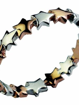 Silver/Rosegold Ring Band Star
