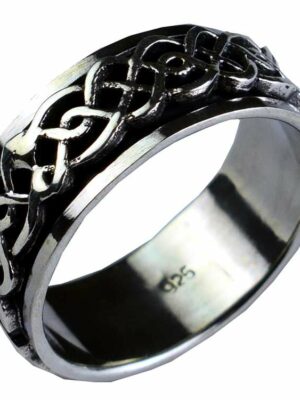 Silver Ring Spinning Celtic