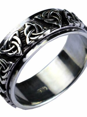 Silver Ring Spinning Celtic