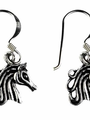 Silver Earring Unicorn 1cm H
