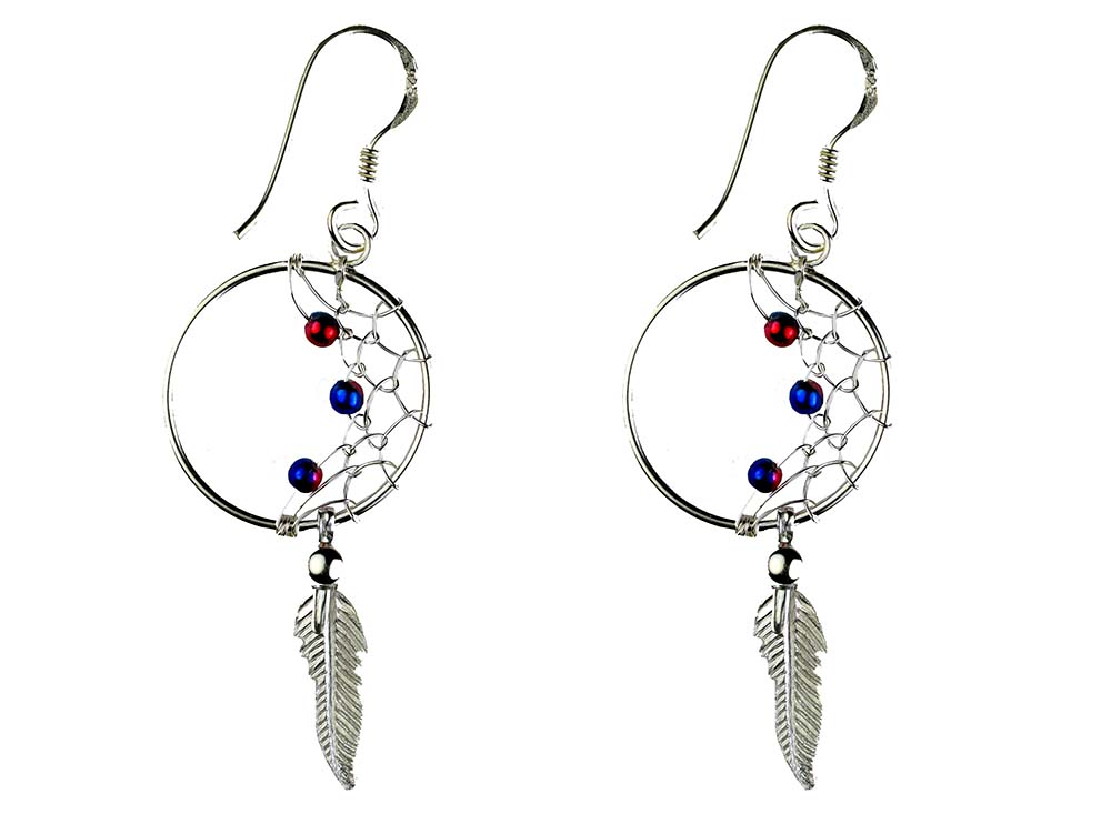Silver Earrings Dream Catcher