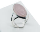 Silver Ring Marquise Rose Quartz