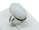 Silver Ring Oval Moonstone