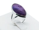 Silver Ring Marquise Amethyst