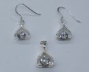 Silver Earring/Pendant Clear