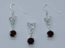 Silver Earring/Pendant Garnet