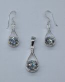 Silver Earring/Pendant Clear
