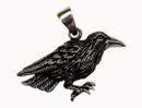 Silver Pendant Crow 3.5cm