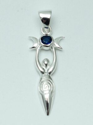 Silver Pendant 3 Moon Goddess