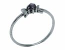 Silver Ring Amethyst 2 Halfmoon