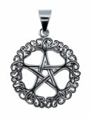 Silver Pendant Fancy Pentagram
