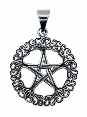 Silver Pendant Fancy Pentagram