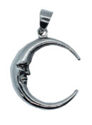 Silver Pendant Half Moon