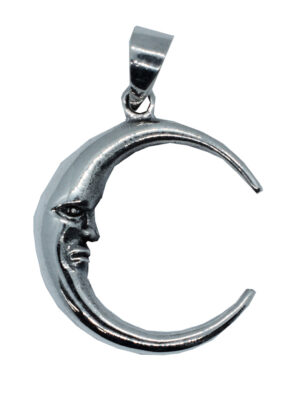 Silver Pendant Half Moon