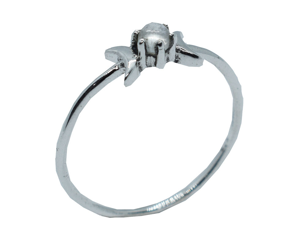 Silver Ring Triplemoon Rainbow