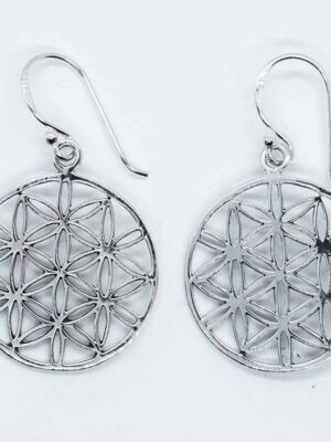 Silver Earing Flower of Life