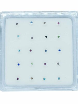 Silver Nose Stud 1.5mm Col 20pc