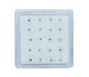 Silver Nose Stud AB 1.5mm 20pc