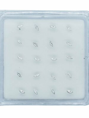 Silver Nose Stud Lips 20pc
