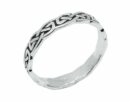 Silver Ring Celtic Band Thin