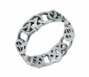 Silver Ring Celtic Band Cut Out