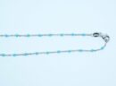 Silver Chain DC Turquoise 16"
